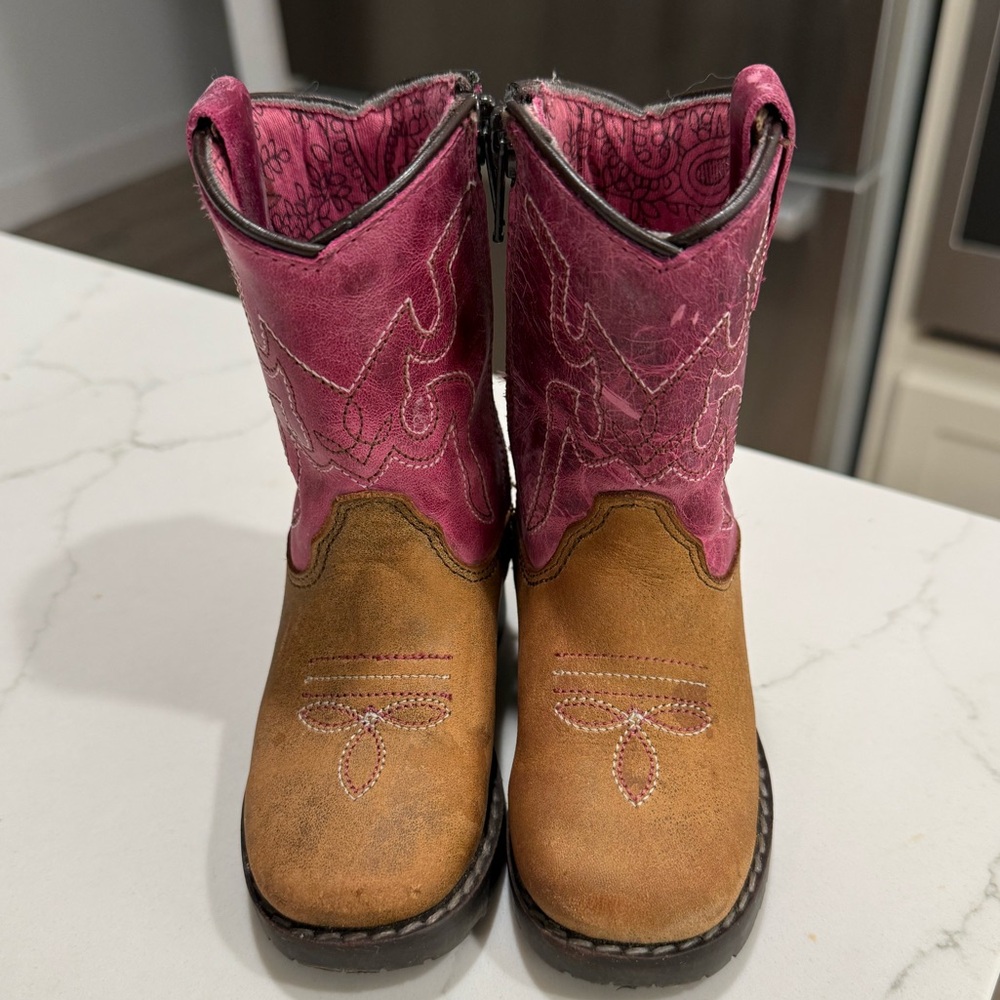 SMOKY MOUNTAIN TODDLER GIRLS' AUTRY WESTERN BOOTS - BROAD SQUARE TOE